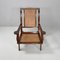 Antique Italian Wood and Vienna Straw Armchair, Early 1900s 7