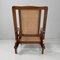 Fauteuil Antique en Bois et en Paille de Vienne, Italie, Début des années 1900 6