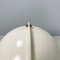 Lámpara de mesa italiana era espacial esférica de plástico blanco, años 70, Imagen 6