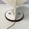 Lámpara de mesa italiana era espacial esférica de plástico blanco, años 70, Imagen 11