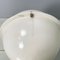 Lámpara de mesa italiana era espacial esférica de plástico blanco, años 70, Imagen 7