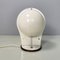Italian Space Age Spherical Table Lamp in White Plastic, 1970s 4