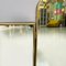 Mid-Century Modern 3-Door Table Mirror in Brass and White Wood, Italy, 1950s 10