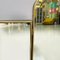 Mid-Century Modern 3-Door Table Mirror in Brass and White Wood, Italy, 1950s, Image 10