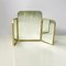 Mid-Century Modern 3-Door Table Mirror in Brass and White Wood, Italy, 1950s, Image 2