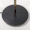 Lampadaire Mid-Century en Acier avec Socle Rond Noir, Italie, 1950s 14