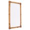 Miroir Mid-Century Rectangulaire en Rotin, Bambou et Osier, Italie, 1970s 8