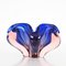 Pink and Blue Sommerso Murano Glass Bowl form Fratelli Toso, Italy, 1960s 9