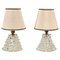 Murano Rostrato Glass and Brass Table Lamps by Barovier, Italy, 1950s, Set of 2 1