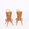 Dry Bar with Two Stools in Rattan, Bamboo and Wicker attributed to Tito Agnoli, Italy, 1950s, Set of 2 16