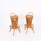 Dry Bar with Two Stools in Rattan, Bamboo and Wicker attributed to Tito Agnoli, Italy, 1950s, Set of 2 15