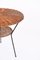 Tavolino da caffè rotondo in vimini, vimini e ferro di Mathieu Matégot, Francia, anni '60, Immagine 9