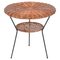 Round Woven Rattan, Wicker and Iron Two-Tier Coffee Table by Mathieu Matégot, France, 1960s, Image 1