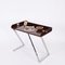 Console or Desk in Chrome and Brown Acrylic Glass by Romeo Rega, Italy, 1970s, Image 4