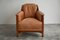 Art Deco Armchair in Oak and Cognac Leather from Schuitema, 1990s 3