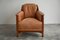 Art Deco Armchair in Oak and Cognac Leather from Schuitema, 1990s, Image 3