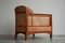 Art Deco Armchair in Oak and Cognac Leather from Schuitema, 1990s 7