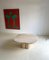 Clover Shape Italian Travertine Coffee Table, Image 4