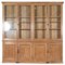 English Glazed Pine Bookcase Cabinet, 1880s, Image 1