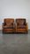 Sheep Leather Armchairs, Set of 2 1