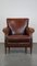 Sheep Leather Armchair with Decorative Nails, Image 2