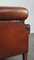 Sheep Leather Armchair with Decorative Nails, Image 11
