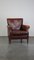 Sheep Leather Armchair with Decorative Nails 1