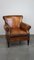 Vintage Sheep Leather Armchair, Image 1