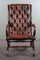 English Cowhide Chesterfield Armchair 3