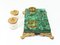 Antique French Malachite Inkwell Desk, Set of 3 7