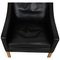 Model 2207 Lounge Chair in Black Leather from Børge Mogensen, 2000s 6