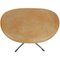 Egg Footstool in Patinated Natural Leather by Arne Jacobsen, 2000s 6