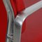 Silla de oficina Ea-217 de cuero rojo de Charles Eames, Imagen 9