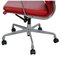 Ea-217 Office Chair in Red Leather by Charles Eames 14