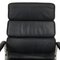 Chaise de Bureau Ea-219 en Cuir Noir par Charles Eames, 1980s 5