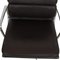 Ea-217 Office Chair in Dark Brown Leather by Charles Eames 11