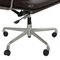 Ea-217 Office Chair in Dark Brown Leather by Charles Eames 14