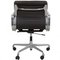 Ea-217 Office Chair in Dark Brown Leather by Charles Eames 4