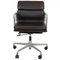 Ea-217 Office Chair in Dark Brown Leather by Charles Eames 1