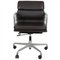 Ea-217 Office Chair in Dark Brown Leather by Charles Eames, Image 1