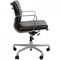 Ea-217 Office Chair in Dark Brown Leather by Charles Eames 2