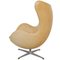 Egg Chair in Patinated Natural Leather by Arne Jacobsen, 2000s 4