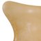 Silla Egg de cuero natural patinado de Arne Jacobsen, años 2000, Imagen 14