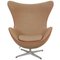 Egg Chair in Beige Fabric by Arne Jacobsen 1