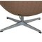 Silla Egg de tela beige de Arne Jacobsen, Imagen 16