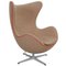 Chaise Egg en Tissu Beige par Arne Jacobsen 3