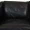 Model 2212 2-Seater Sofa in Black Leather by Børge Mogensen, 2004 8