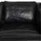 Model 2212 2-Seater Sofa in Black Leather by Børge Mogensen, 2004, Image 10