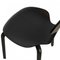 Chaise Grandprix en Frêne Laqué Noir avec Pieds en Bois par Arne Jacobsen 7