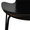 Chaise Grandprix en Frêne Laqué Noir par Arne Jacobsen 8